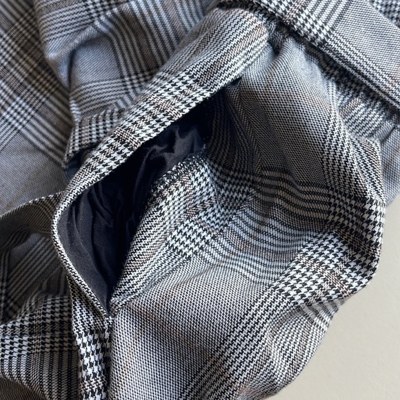 wild fable Plaid Pull on Tie Waist Ankle Cuff Pants - Picture 6 of 9